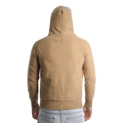 maglioncino +39 masq UOMO BEIGE - I22-MASQ9751-7-00 vista posteriore dettaglio