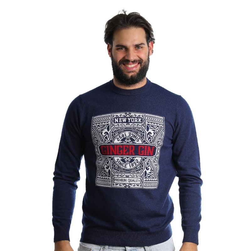 maglioncino mqj UOMO BLU - I22-MQJ1124-12-00