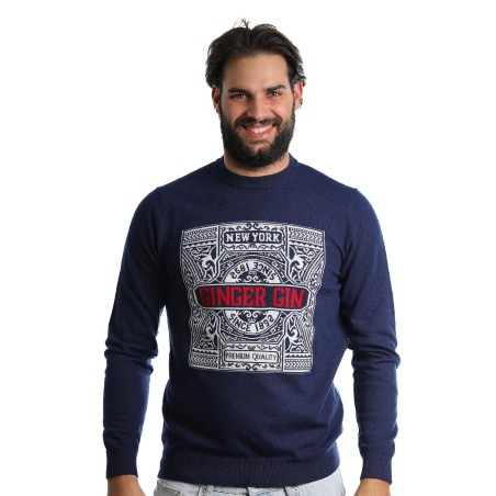 maglioncino mqj UOMO BLU - I22-MQJ1124-12-00