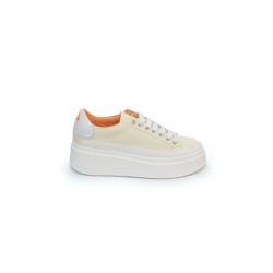 scarpe lemaré DONNA ABB WHITE JEANS - 5034 vista laterale