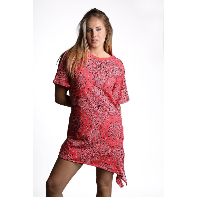 abito moschino DONNA 1215 ROSSO - V2A2632 - 9432 vista frontale indossato