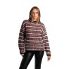 maglioncino a fantasia jijil DONNA WATERMELON MULTICOLORE  - JPI23MK169 vista frontale indossato
