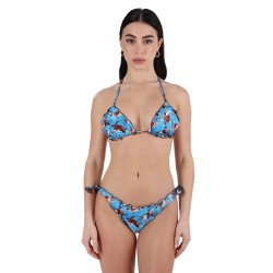 costume triangolo sontèn DONNA AZZURRO - SON369 - ALE vista frontale indossato