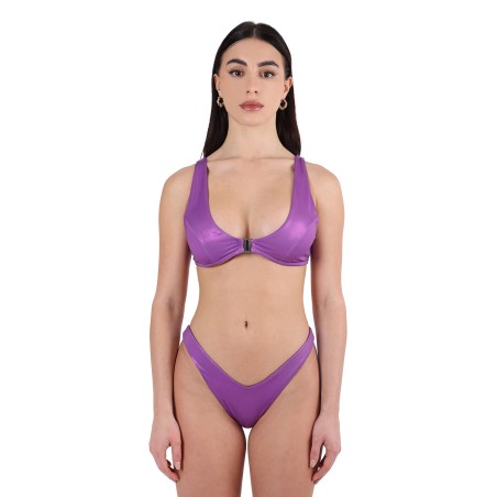 costume triangolo sontèn DONNA VIOLA - SON261 - DEVENDRA vista frontale indossato