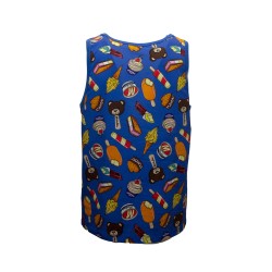 t-shirt moschino UOMO BLU 1318 - V3A8901 - 9413 vista posteriore