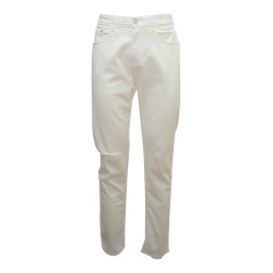 jeans cycle UOMO 31 BIANCO PANNA - TOUCH STRETCH SKINNY KNEE AND BOTTOM LEG DISTRESSED - 341P505 vista frontale