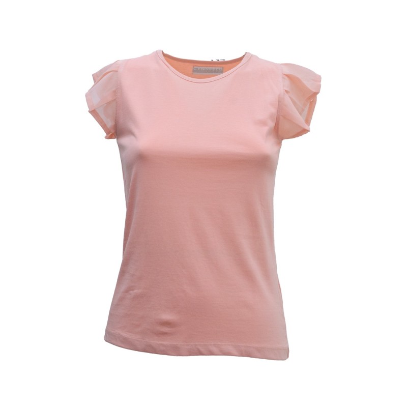 t-shirt censured DONNA PESCA ANEMONE PINK - TW C272 T JSGE 410 vista frontale