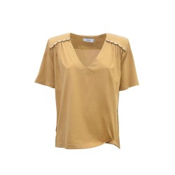 t-shirt jijil DONNA CAMMELLO - JPE24TS419 vista frontale
