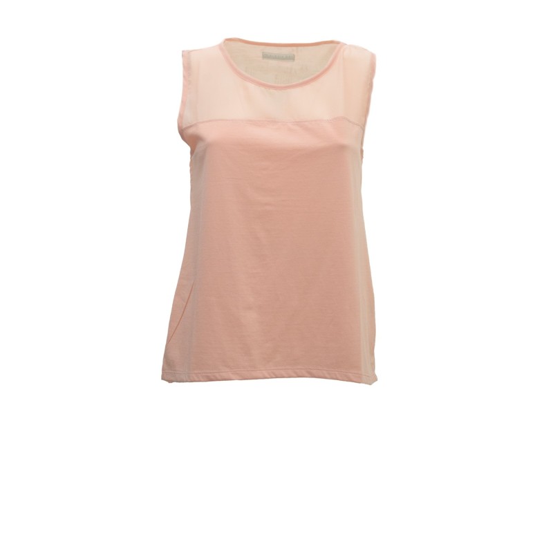 t-shirt censured DONNA PESCA ANEMONE PINK - TW C275 T JSGE 410 vista frontale