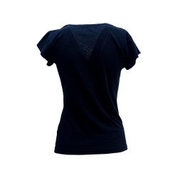 t-shirt censured DONNA BLACK - TW 6456 T JSLU 90 vista posteriore