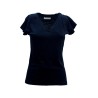 t-shirt censured DONNA BLACK - TW 6456 T JSLU 90 vista frontale