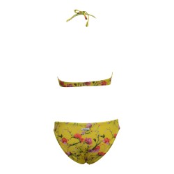 costume matinée DONNA FIORE GIALLO - CB5056 vista posteriore
