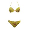 costume matinée DONNA FIORE GIALLO - CB5056 vista frontale