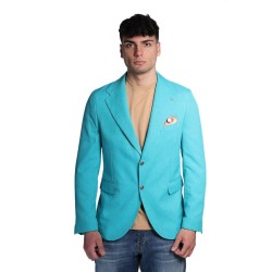 giacca bharnaba philosophy UOMO TURCHESE - TEKKEN - GKS1001 vista frontale