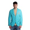 giacca bharnaba philosophy UOMO TURCHESE - TEKKEN - GKS1001 vista frontale
