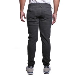 jeans cycle UOMO 11 NERO TOUCH STRETCH SKINNY ENZYME WASH - 441P504 vista posteriore indossato