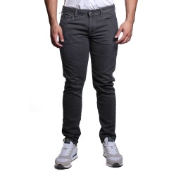 jeans cycle UOMO 11 NERO TOUCH STRETCH SKINNY ENZYME WASH - 441P504 vista frontale indossato