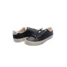scarpe polo ralph lauren UOMO NERE E BIANCHE BLK/WHT - LONGWOOD-SK-VLC vista frontale