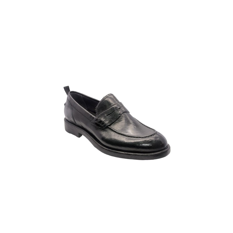 mocassini brecos UOMO NERI - 20085U vista laterale
