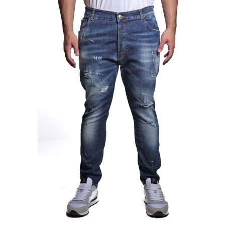 jeans maison 9 paris UOMO BLU - M9J225 vista frontale indossato