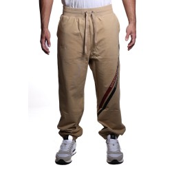 pantalone tuta moschino UOMO BEIGE 0091 - V1A6810 - 4413 vista frontale indossato