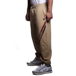 pantalone tuta moschino UOMO BEIGE 0091 - V1A6810 - 4413 vista laterale indossato