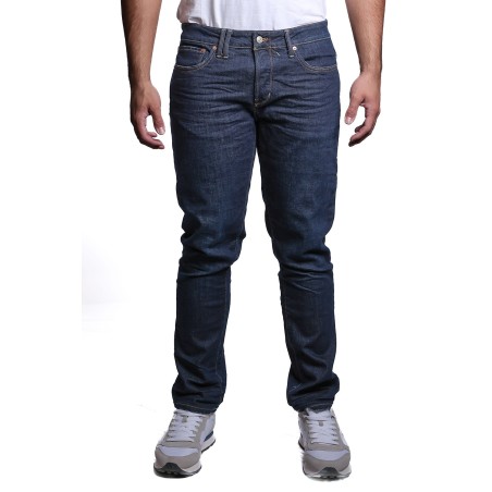jeans cycle UOMO 83 BLUE PROFONDO - BONE COMFORT SKINNY RESIN ROW 3D - 441P508 vista frontale indossato