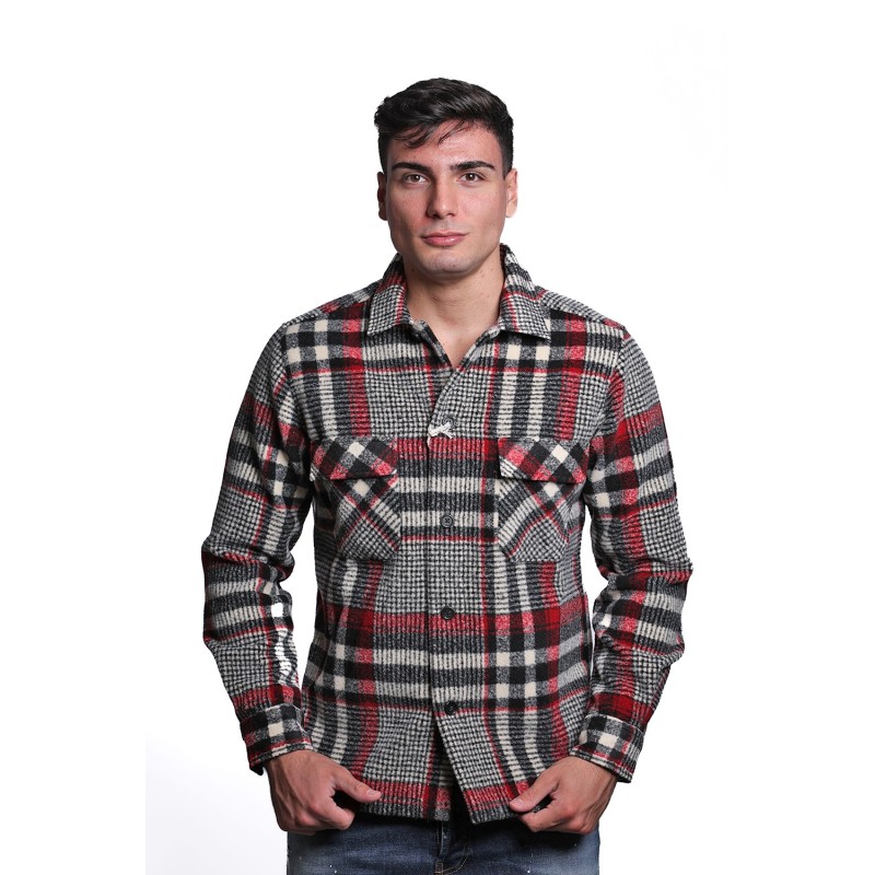 camicia alessandro lamura UOMO MULTICOLORE - JAMESJQ2 vista frontale indossata