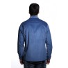 camicia alessandro lamura UOMO BLU - SHIRT JACKET vista posteriore indossata