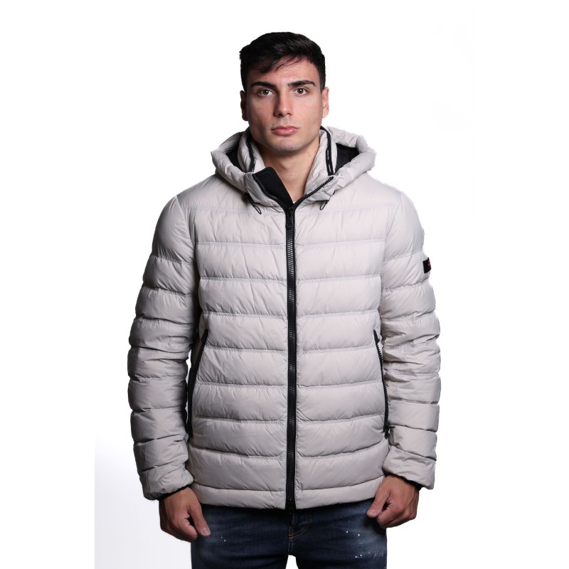 giubbino peuterey UOMO GRIGIO CHIARO 715 - BOGGS CJ 03 - PEU5212 vista frontale indossato