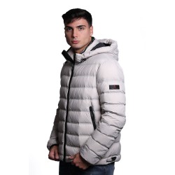 giubbino peuterey UOMO GRIGIO CHIARO 715 - BOGGS CJ 03 - PEU5212 vista laterale indossato