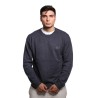 maglione sun8 UOMO 07 NAVY BLUE - K44122 vista frontale indossato