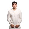maglione masq UOMO PANNA 125 - I24-M1121-12-00 vista frontale indossato