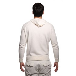 maglione masq UOMO PANNA 125 - I24-M1121-12-00 vista posteriore indossato