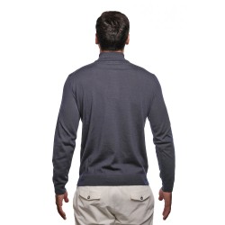 maglioncino masq UOMO BLU 650 - I24-M1007-14-01 vista posteriore indossato