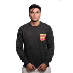 maglioncino sun68 UOMO 11 NERO - K44131 vista frontale indossato