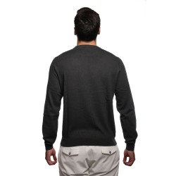 maglioncino sun68 UOMO 11 NERO - K44131 vista posteriore indossato