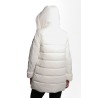 giubbino lungo refrigue DONNA BIANCO SPORCO CLOUD - 2821O00045 - JACKET HEDEN vista posteriore indossato