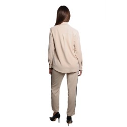 pantalone jijil DONNA AVORIO E NERO - JPI24PA022 vista completo posteriore