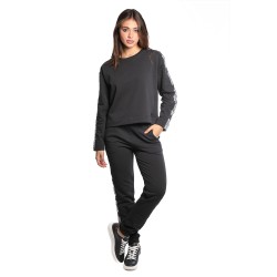 pantalone tuta moschino DONNA NERO 0555 - V6A6892 - 4424 vista completo frontale