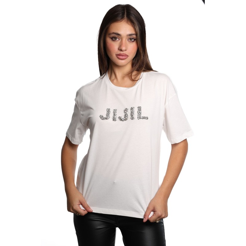 t-shirt jijil DONNA PANNA - JPI24TS319 vista frontale indossata