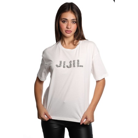 t-shirt jijil DONNA PANNA - JPI24TS319 vista frontale indossata