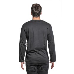 t-shirt polo ralph lauren UOMO BLACK - 714950582008 vista posteriore indossata