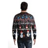 maglione blend UNISEX NERO 194013 - 20717601 vista posteriore indossato