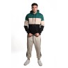 pantalone tuta maison 9 paris UOMO CREMA/NERO - M9P4361 vista completo frontale