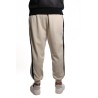 pantalone tuta maison 9 paris UOMO CREMA/NERO - M9P4361 vista posteriore indossato