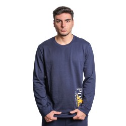 felpa polo ralph lauren UOMO NAVY - 714932514001 vista frontale indossata