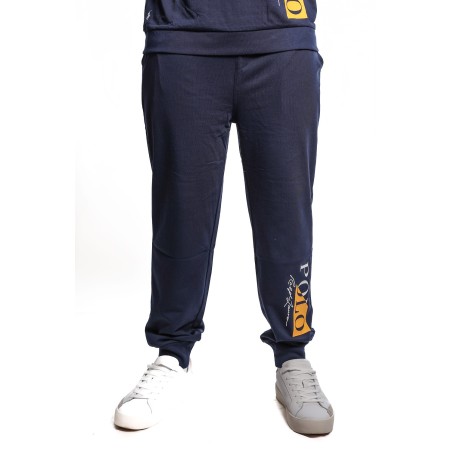 pantalone tuta polo ralph lauren UOMO NAVY - 714932512001 vista frontale indossato