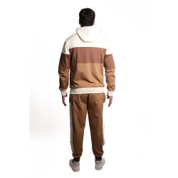 pantalone tuta maison 9 paris UOMO CAMEL/NOCCIOLA/BURRO - M9P4354 vista posteriore completo