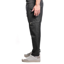 pantalone michael coal UOMO NERO - MCNIC3154F24 vista laterale indossato